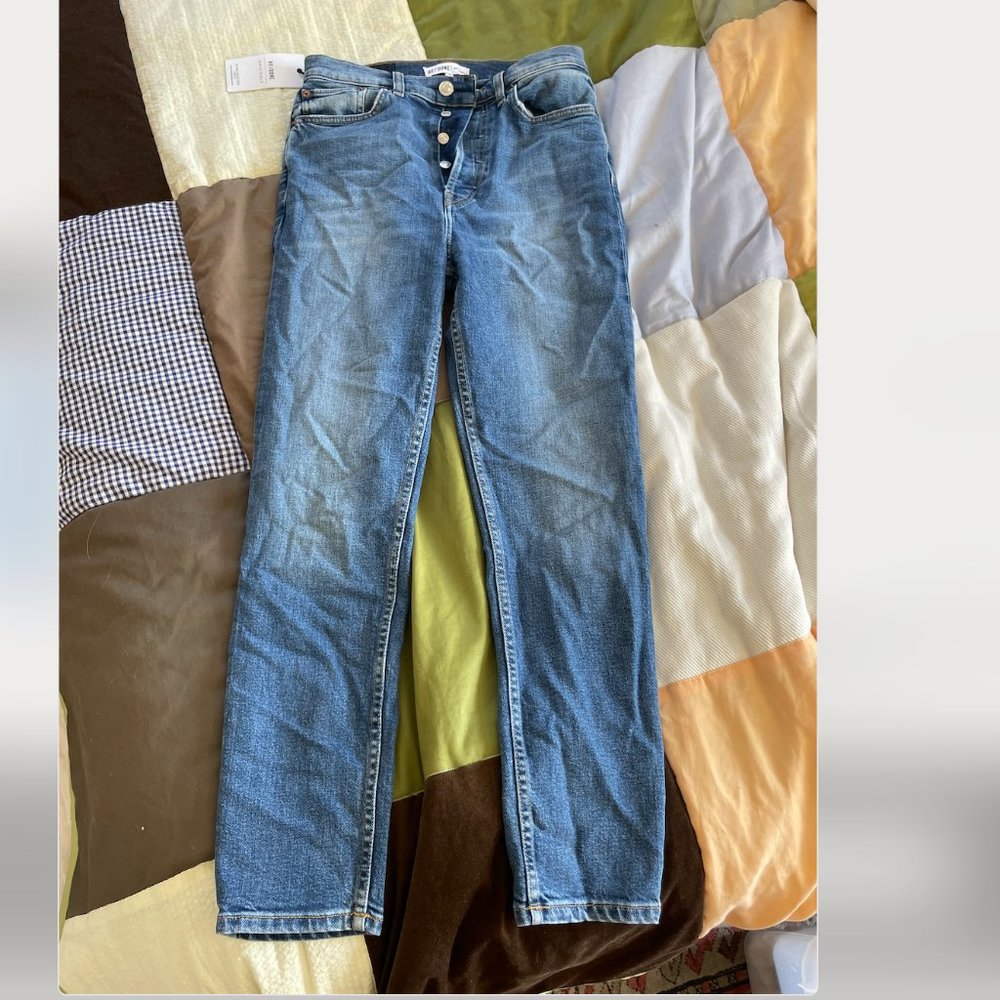 RE Done blue jeans